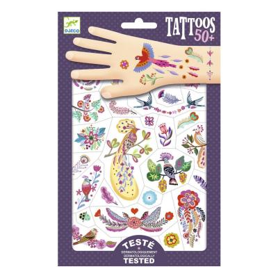 Набір наклейок на тіло DJECO Яскраві пташки (DJ09615)