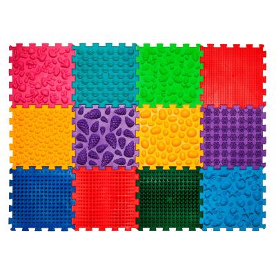 Масажний килимок Ortek Мега Мікс Пазли 12 елементів (2000000110240)