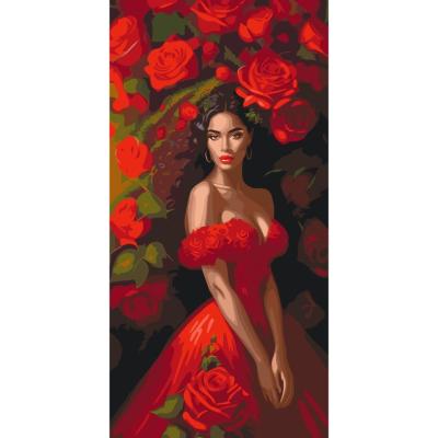 Картина за номерами Art Craft Спокуса в червоному 40 х 80 см (10145-AC)
