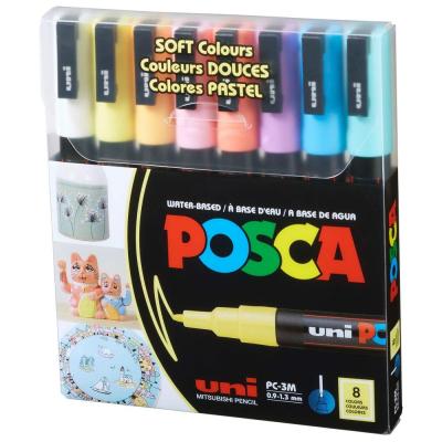​Набір маркерів UNI Posca Soft Color 8 шт (PC-3M SOFT COLOR 8C)