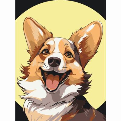 Картина за номерами Art Craft Коргі Коржик 30 х 40 см (11708-AC)