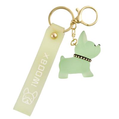 Брелок Brelok market Бульдог прозорий салатовий (2060000021298)