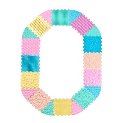 Масажний килимок Ortek Пазли 12 елементів + 8 секторів пастель (4820264131380)