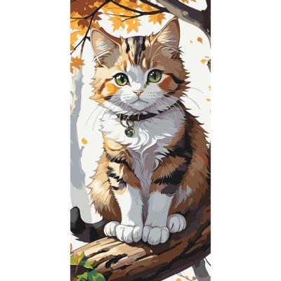 Картина за номерами Art Craft Пухнастий котик 40 х 80 см (11565-AC)