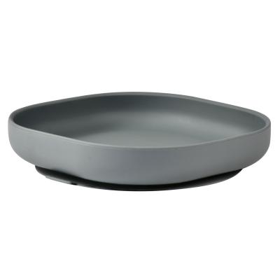 Тарілка Beaba силіконова на присосці сіра (913550)