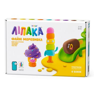 Набір пластиліну Ліпака Файні морозивка: Тепльодик, Торнадик, Чоко Бро (60056-UA01)