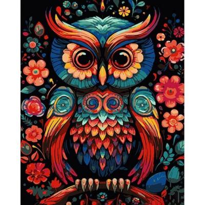 Картина за номерами Strateg Задумлива сова 40 х 50 (4823113872069/12AH1078)