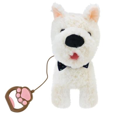Інтерактивна м'яка іграшка Кращий друг Собачка на повідку біла (BF2503/1)