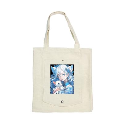 Шопер-гаманець Strateg Аніме дівчина з кошеням (60684)