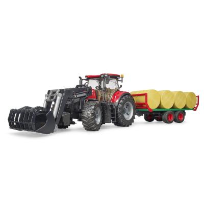 Трактор Bruder Case IH Optum 300CVX з причепом для тюків (03198)