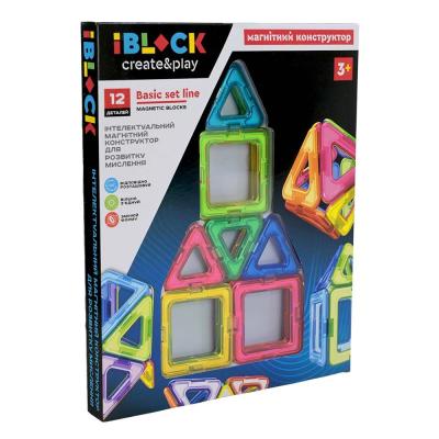 Магнітний конструктор IBLOCK 12 деталей (PL-925-03)