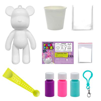 Набір для творчості Pour Palz Флюїд Арт Брелок Ведмедик фіолетовий (GS-G66341/2)