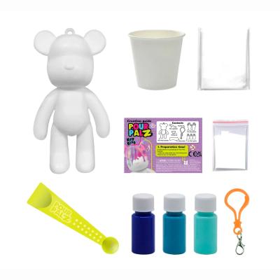 Набір для творчості Pour Palz Флюїд Арт Брелок Ведмедик блакитний (GS-G66341/3)