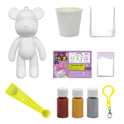 Набір для творчості Pour Palz Флюїд Арт Брелок Ведмедик рожевий (GS-G66341/1)