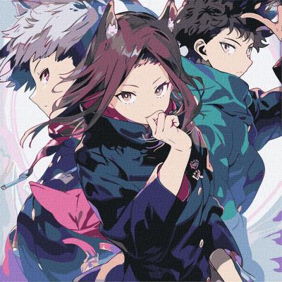 Картина за номерами Ідейка Міцна дружба 40 х 40 см (KHO8392)