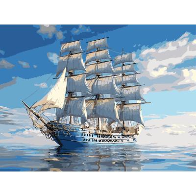 Картина за номерами Strateg Корабль на горизонті 30 х 40 см (SS-1314)