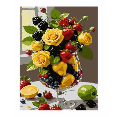 Картина за номерами Strateg Фрукти й квіти (4823113897383)