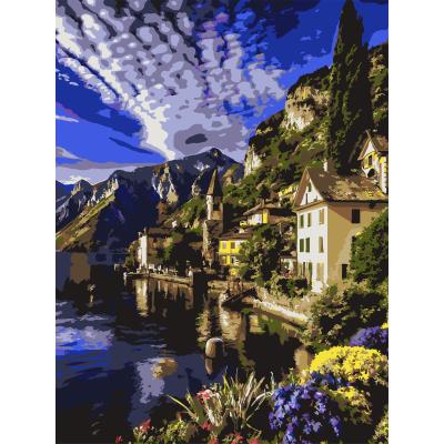 Картина за номерами Strateg Нічне місто 30 х 40 см (SS-1293)