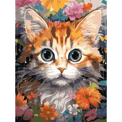 Картина за номерами Strateg Руде кошеня 30 х 40 см (SS-1290)