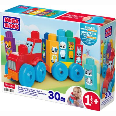 Конструктор Mega Bloks Трактор з тваринками 30 деталей (JKG33)