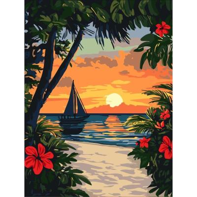 Картина за номерами Ідейка Краса тропіків 30 х 40 см (KHO6393)