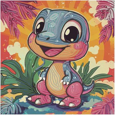 Алмазна картина Brushme Динозаврик 25 х 25 см (DBS52206)