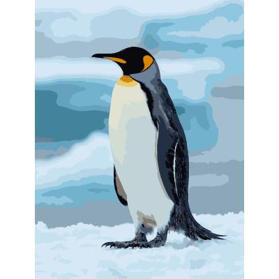 Картина за номерами Strateg Пінгвін на льоду 30 х 40 см (SS-1264)