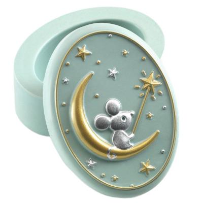 ​Зубна коробочка Djeco Чарівне мишеня світло-бірюзова (DD03446/3)