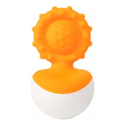 Прорізувач-неваляшка Fat Brain Toys Dimpl wobl помаранчевий (F2172ML)