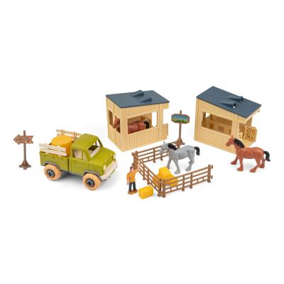 Ігровий набір Otamanko Веселий хутір Ввантажівка і конюшня з конями (532.01.61)