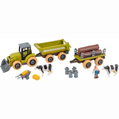 Ігровий набір Otamanko Веселий хутір Трактор з причепами і фермер (532.01.62)