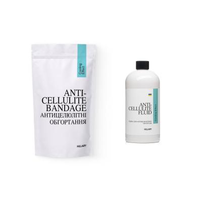 Антицелюлітні обгортання + рідина з охолоджувальним ефектом Hillary Anti-cellulite Cooling Effect (6 процедур)