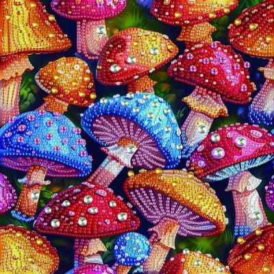 Алмазна мозаїка Brushme Кольорові мухомори (BH015)