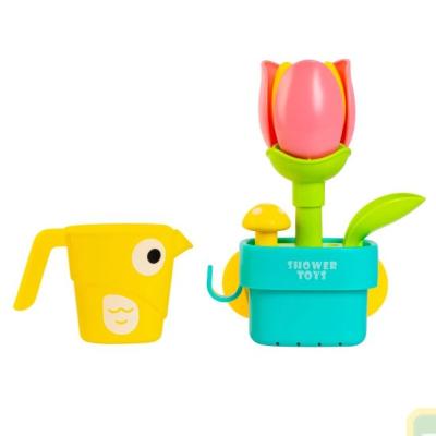 Набір іграшок для ванни Baby Team Чарівна квітка блакитний горщик рожева квітка (9031/1)