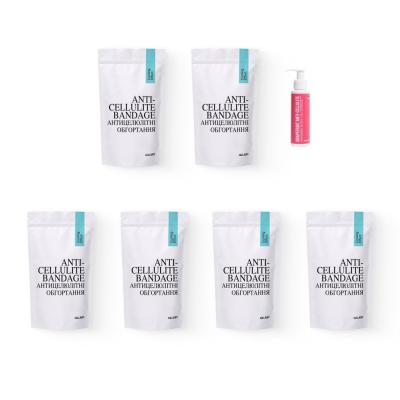 Курс охолоджуючих антицелюлітних обгортань для тіла Hillary Anti-Cellulite Pro (6 уп.) + Антицелюлітна олія Грейпфрут Hillary Grapefruit