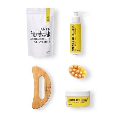 Шкребок гуаша для масажу тіла + Антицелюлітні засоби Хimenia Anti-cellulite