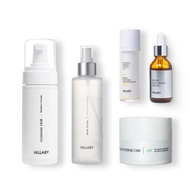 Сонцезахисна сироватка SPF 30 з вітаміном С + Базовий набір для догляду за шкірою обличчя сухого типу