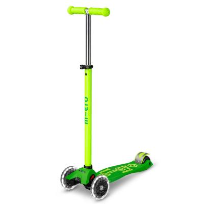 Самокат Micro Maxi Deluxe Neon LED Зелений папуга (MMD232)