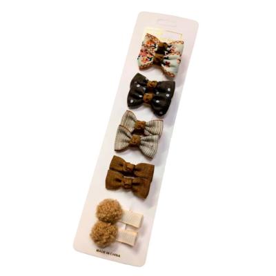 Набір заколок для волосся Shantou Jinxing Метелики-бантики пастельні в асортименті (FG240116027L)