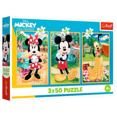 Пазли Trefl Mickey and friends Миша на святі 3 в 1 (34881)