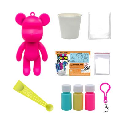 Набір для творчості Pour Palz Флюїд Арт Брелок Ведмедик рожевий (GS-G88822/1)