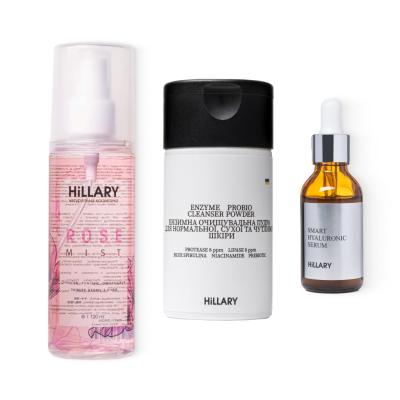 Набір Ензимне очищення та зволоження для сухої та нормальної шкіри + Трояндовий міст