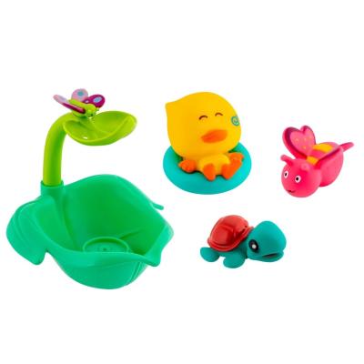 Ігровий набір для ванни Baby team Водяна пригода Качка, метелик, черепашка (9036/2)