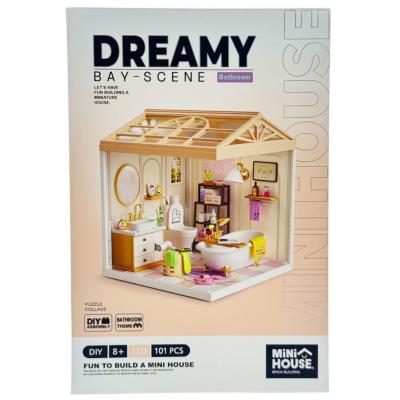 Конструктор-румбокс Mini House Інтер'єр Ванна кімната (8009)
