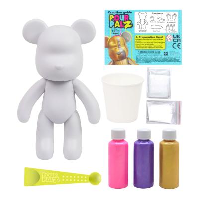 Набір для творчості Pour Palz Флюїд Арт Ведмедик Золото світанку (GS-G25020)