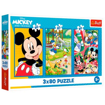 Пазли Trefl Mickey and friends Команда Міккі Мауса 3 в 1 (34887)