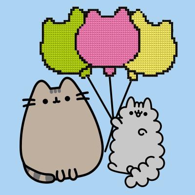 Картина за номерами з алмазною мозаїкою Santi Пушин Друзі та повітряні кульки 25 х 25 см (954940)