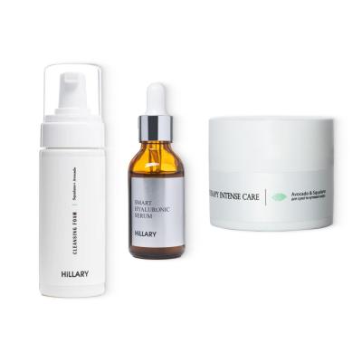 Набір для догляду за сухою та чутливою шкірою Hillary Super 3