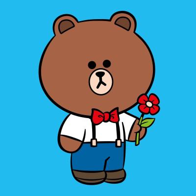 ​Картина за номерами Santi Лайн Френдс Браун з квіткою 25 х 25 см (955020)