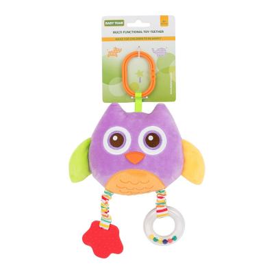 Підвіска-прорізувач Baby Team Сова рожева (8533/8533-2)